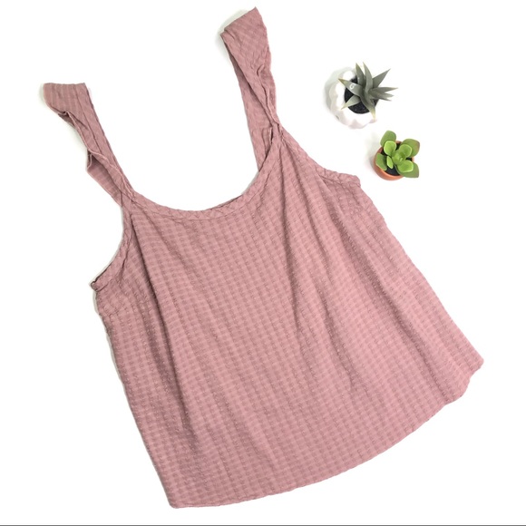 Anthropologie Tops - Anthropologie Dusty Mauve Flutter Cami Medium